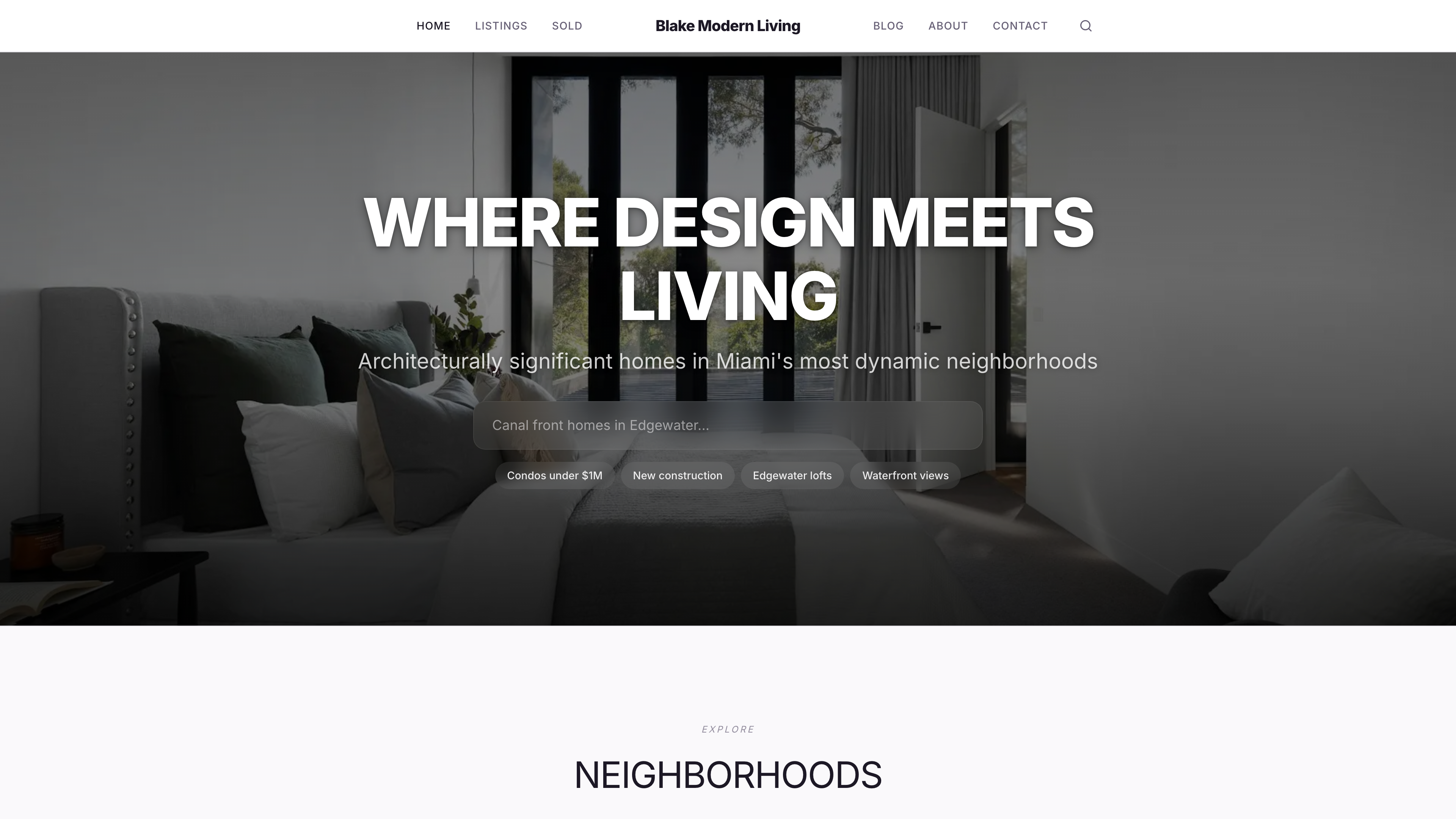 Blake Modern Living template preview